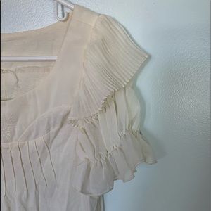 💞3/$20!💞 Sundance Mixed Media Flutter Sleeve Tee